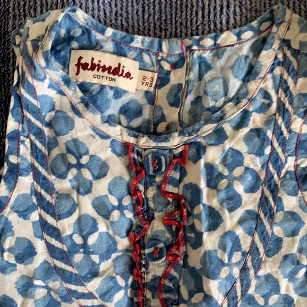 Fabindia jumpsuit for girls - Picture 2 of 4